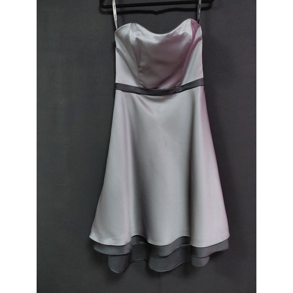 alfred angelo Strapless Dress Solid Sleeveless Knee Length Women Size 10
